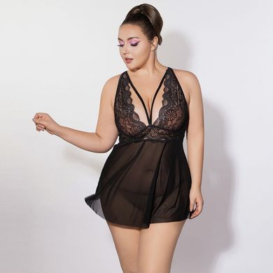Эротическая рубашка JSY P61151 Black Plus Size картинка