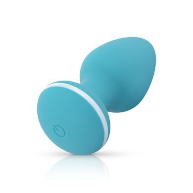 Анальная вибропробка Cala Azul Blanca Vibrating anal plug (диаметр 4 см) картинка