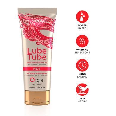 Лубрикант на водній основі Orgie Lube Tube Hot, зігрівальний (150 мл) зображення