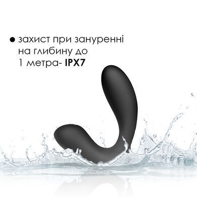 Массажер простаты и вибратор точки G с пультом ДУ Svakom Vick Black (диаметр 2,8 см) картинка