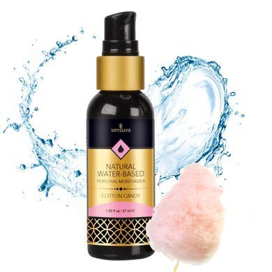 Пробник лубриканта на водній основі їстівного Sensuva Natural Water-Based Cotton Candy, солодка вата (6 мл) зображення