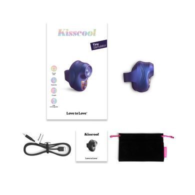 Вібратор на палець Love To Love KISSCOOL IRIDESCENT INDIGO зображення