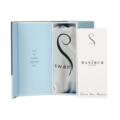 Віброкуля з силіконовою манжетою Swan Maximum + Comfy Cuff Blue (діаметр 2 см) зображення