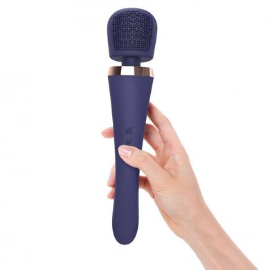 Вібромасажер-мікрофон із силіконовою щіточкою Love to Love Brush Crush Midnight Indigo зображення