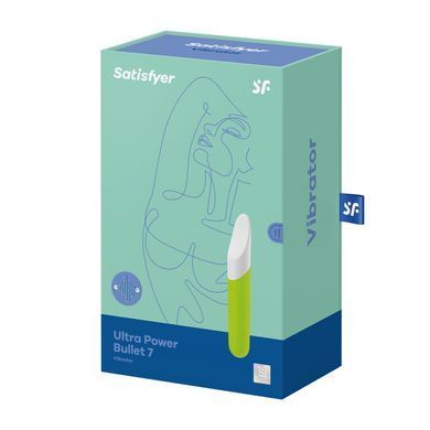 Віброкуля перезарядна Satisfyer Ultra Power Bullet 7 Green зображення