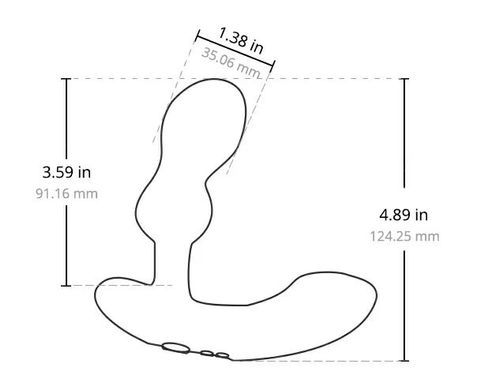 Смарт вибромассажер простаты Lovense Edge 2 (диаметр 3,5 см) картинка