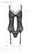 Фантазийный корсет+трусики ECO Passion DROSERA CORSET black, размер L/XL картинка 5