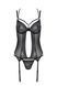 Фантазийный корсет+трусики ECO Passion DROSERA CORSET black, размер L/XL картинка 3
