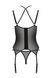 Фантазийный корсет+трусики ECO Passion DROSERA CORSET black, размер L/XL картинка 4