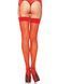 Панчохи під пояс зі швом ззаду Leg Avenue Sheer backseam stockings OS Red зображення