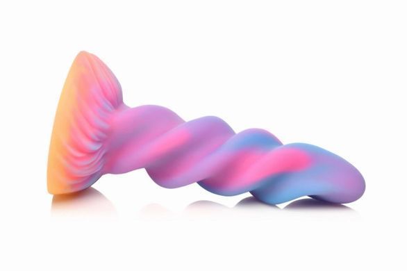 Фентезійний фалоімітатор з присоскою Creature Cocks Glow-in-the-Dark Unicorn Dildo (діаметр 4,8 см) зображення