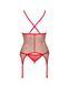 Красивый корсет с трусиками Obsessive Jollymore corset Red, размер XS/S картинка 4