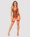 Красивый корсет с трусиками Obsessive Jollymore corset Red, размер XS/S картинка 6