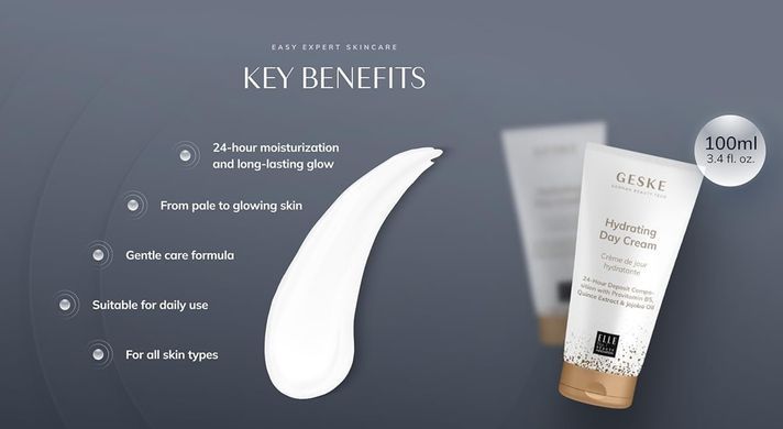 Зловожуючий денний крем для обличчя GESKE Hydrating Day Cream (100 мл) зображення