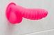 Ребристий фалоімітатор на присосці + віброкуля ADDICTION Tom 7″ Dildo With Balls Pink (діаметр 4,4 см) картинка 8