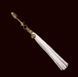 Металлическая анальная пробка Хвост пони LOCKINK SEVANDA White Pony-Tail Anal Pear-shape Plug картинка 9