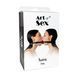 Подвійний кляп Art of Sex Twins (шкіра + пластик) картинка 4