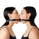 Подвійний кляп Art of Sex Twins (шкіра + пластик) картинка 1