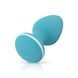 Анальная вибропробка Cala Azul Blanca Vibrating anal plug (диаметр 4 см) картинка 4