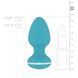 Анальная вибропробка Cala Azul Blanca Vibrating anal plug (диаметр 4 см) картинка 9