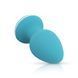 Анальная вибропробка Cala Azul Blanca Vibrating anal plug (диаметр 4 см) картинка 7