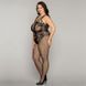 Сетчатый бодистокинг JSY &laquo;Нежная Люси&raquo; Plus Size, black картинка 3