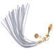 Металлическая анальная пробка Хвост пони LOCKINK SEVANDA White Pony-Tail Anal Pear-shape Plug картинка 1
