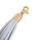 Металлическая анальная пробка Хвост пони LOCKINK SEVANDA White Pony-Tail Anal Pear-shape Plug картинка 5