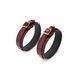 Кожаные манжеты на бедра Liebe Seele Wine Red Thigh Cuffs, размер S картинка 4