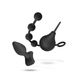 Набір новачка для анальної стимуляції Nexus ANAL BEGINNER KIT: спринцівка, анальне намисто, пробка картинка 3
