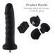 Силіконовий фалоімітатор для секс-машин Hismith 7.1&Prime; Anal Dildo Black, система KlicLok (діаметр 3,7 см) картинка 2