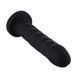 Силіконовий фалоімітатор для секс-машин Hismith 7.1&Prime; Anal Dildo Black, система KlicLok (діаметр 3,7 см) картинка 1