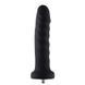 Силіконовий фалоімітатор для секс-машин Hismith 7.1&Prime; Anal Dildo Black, система KlicLok (діаметр 3,7 см) картинка 3