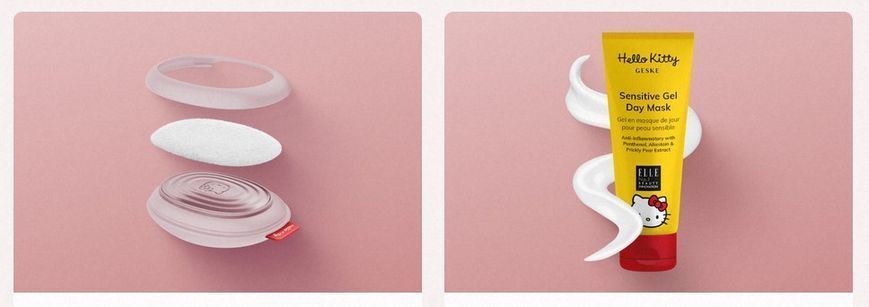 Дневная маска для сияния кожи GESKE Luminizing Day Mask by Hello Kitty Oval (50 мл + 25 салфеток) картинка