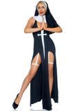 Фото Ролевый костюм монахини Leg Avenue Sultry Sinner Black/White, размер L