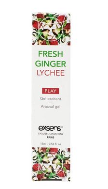 Стимулюючий охолоджуючий гель EXSENS Kissable Fresh Ginger Litchi імбир та лічі (15 мл) зображення