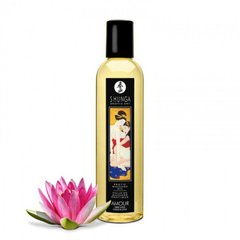 Масажна олія зволожуюча Shunga Amour Sweet Lotus Лотос (250 мл) зображення