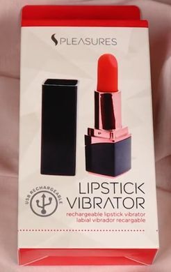 Вібратор-помада S Pleasures Lipstick Vibrator (діаметр 1,3 см) зображення