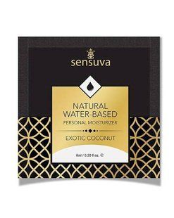 Пробник лубриканта на водній основі їстівного Sensuva Natural Water-Based Exotic Coconut, кокос (57 мл) зображення