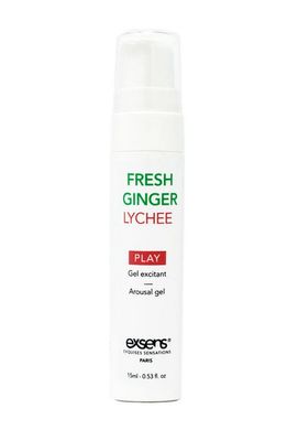 Стимулюючий охолоджуючий гель EXSENS Kissable Fresh Ginger Litchi імбир та лічі (15 мл) зображення