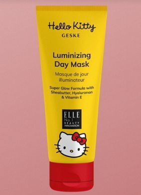 Дневная маска для сияния кожи GESKE Luminizing Day Mask by Hello Kitty Oval by Hello Kitty Head (50 мл + 25 салфеток) картинка