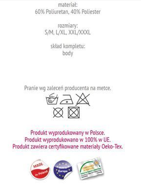 Боди-халтер с открытым доступом Passion MOONLIGHT BODY black, размер L/XL картинка