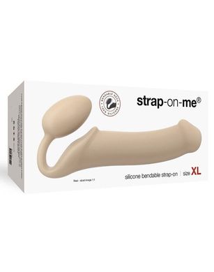 Безременевий страпон регульований Strap-On-Me Flesh, розмір XL (діаметр 4,5 см) зображення