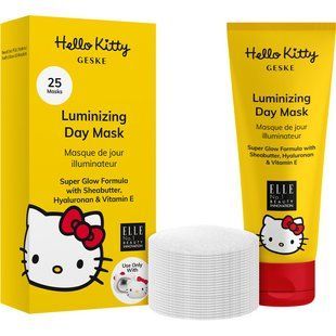 Дневная маска для сияния кожи GESKE Luminizing Day Mask by Hello Kitty Oval by Hello Kitty Head (50 мл + 25 салфеток) картинка