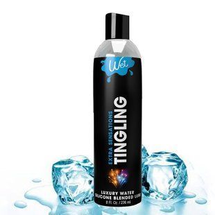 Охолоджувальний лубрикант на водно-силіконовій основі Wet Extra Sensations Tingling (236 мл) зображення