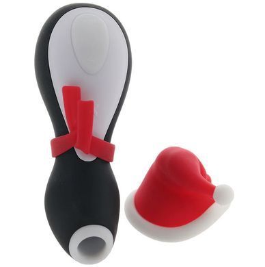 Вакуумний кліторальний стимулятор у шапочці та шарфі Satisfyer Penguin Holiday Edition зображення