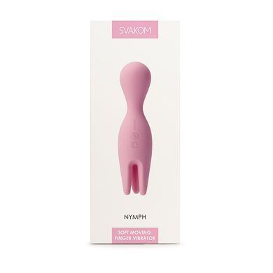 Подвійний вібратор для чутливих зон Svakom Nymph Pale Pink (діаметр 3,5 см) зображення