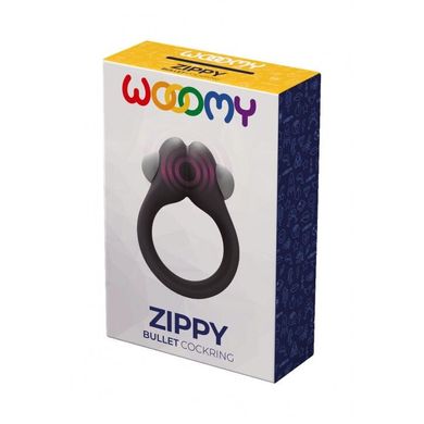 Эрекционное кольцо с вибрацией Wooomy Zippy (внутренний диаметр 3 см) картинка