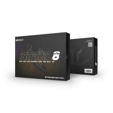 Вибромассажер простаты с эрекционным кольцом и жемчужным массажем Nexus Simul8 Stroker Edition (диаметр 3,6 см) картинка