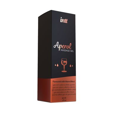 Масажний гель для інтимних зон зігріваючий Intt Aperol, коктейль Апероль (30 мл) зображення